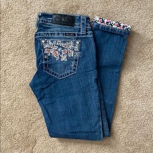 Miss Me Signature Cuffed Skinny Jeans